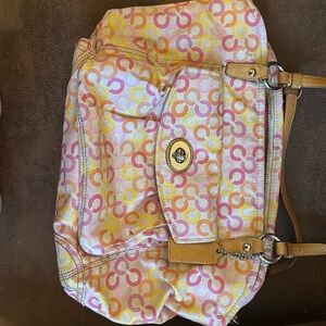 Vintage pastel Coach Bag
